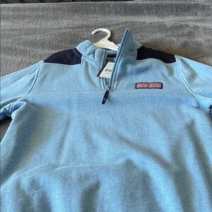 Vineyard Vines Light Blue and Navy Pullover